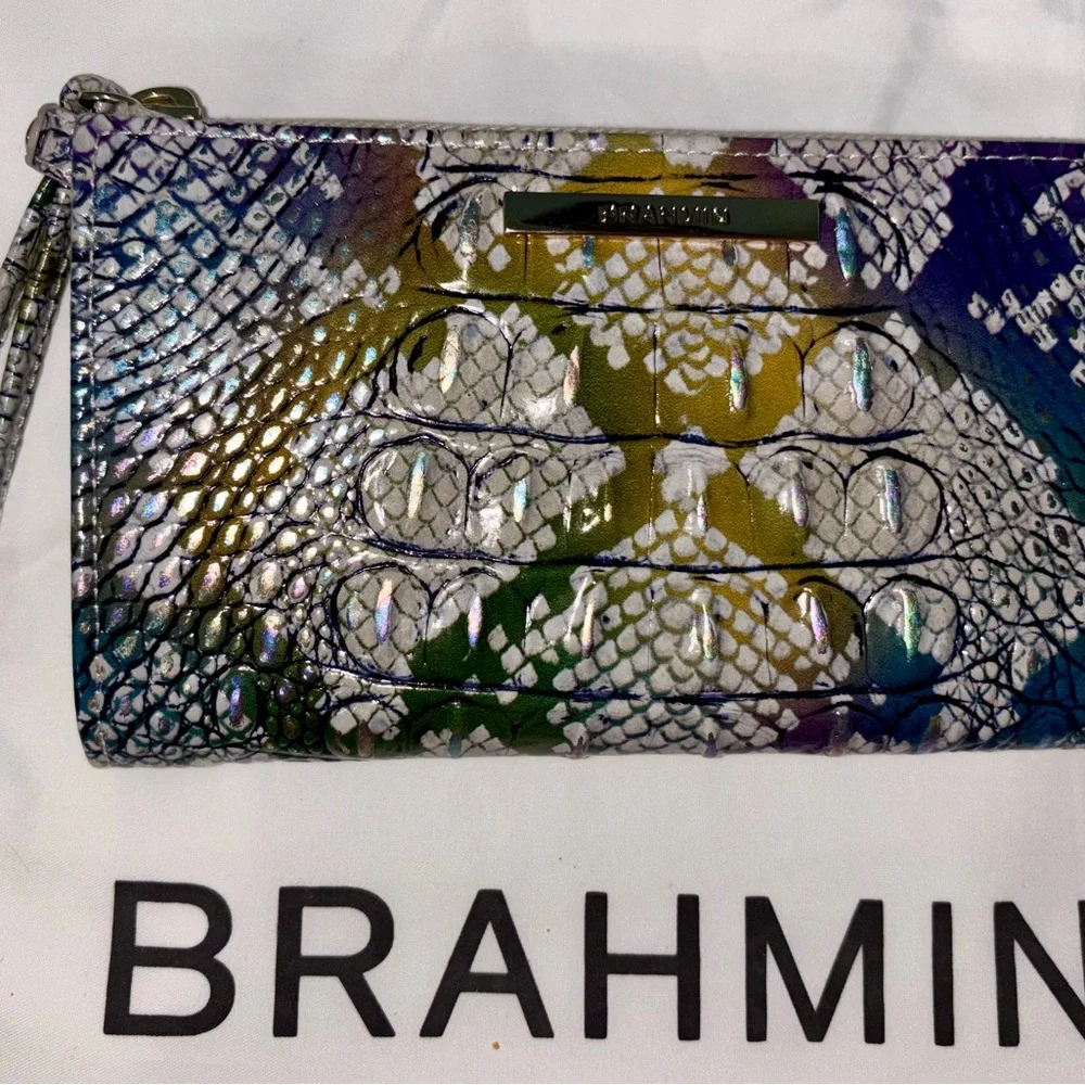 Brahmin Large Duxbury Satchel Snake Print 3 Pc Set. - Picture 6 of 10